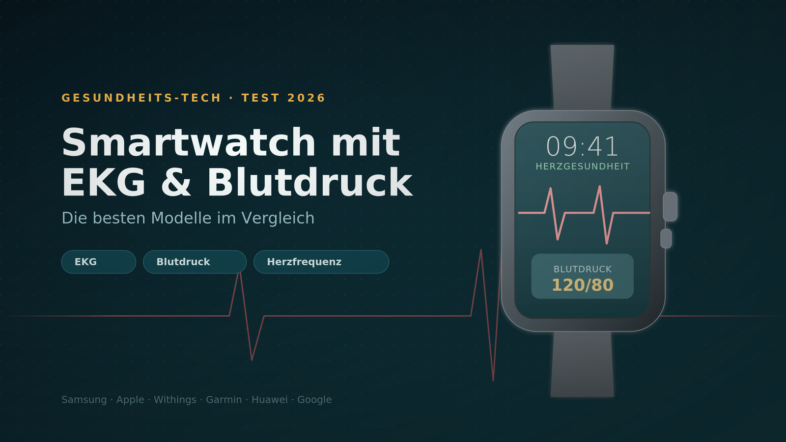smartwatch mit ekg und blutdruck testsieger